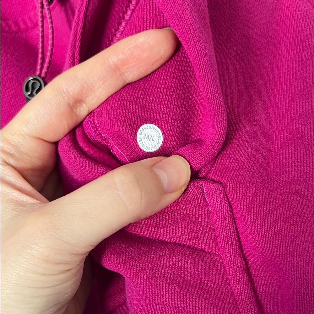 Lululemon Scuba Half Zip Funnel Neck in Ripened Raspberry - Picture 3 of 4
